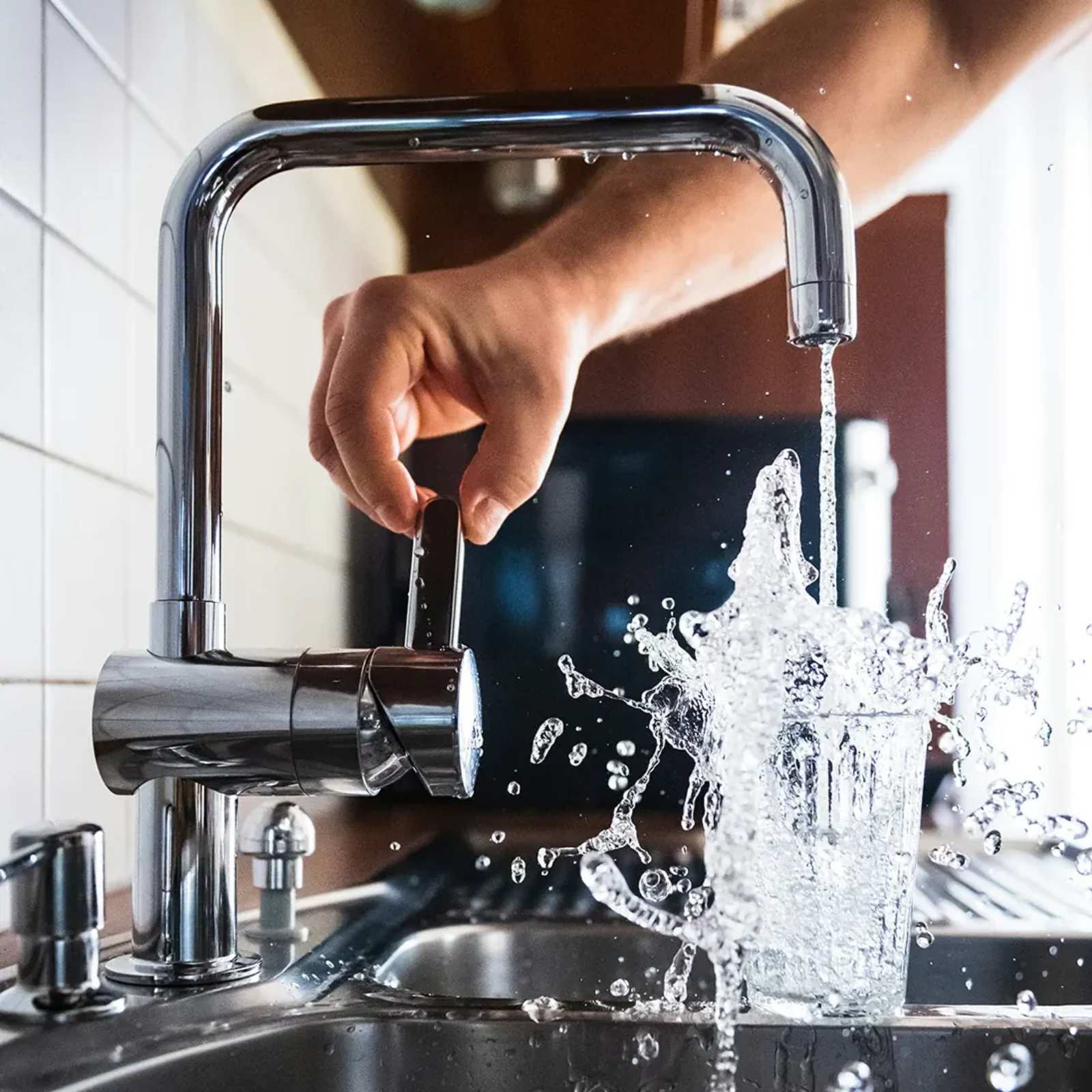 Warm en koud water installatie